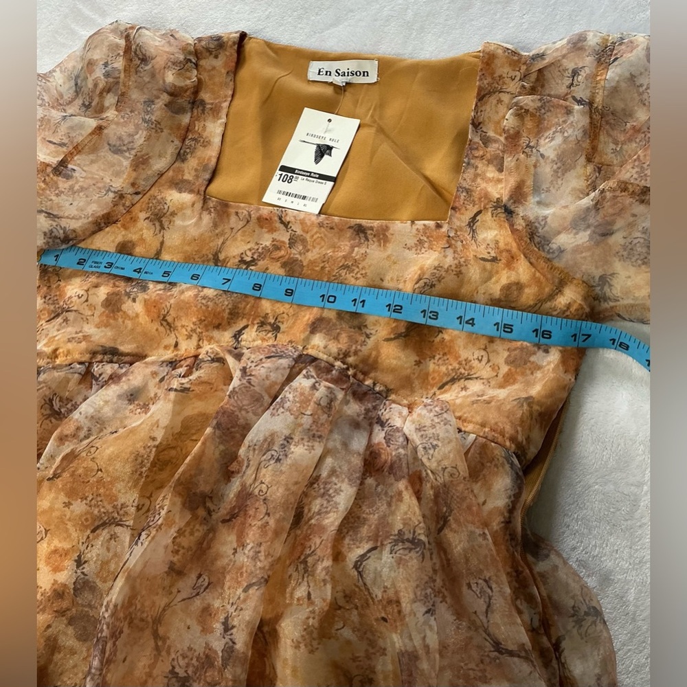 En Saison Orange Multicolored Mini Dress - Picture 16 of 16